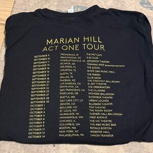Black Marian Hill Tour T-Shirt